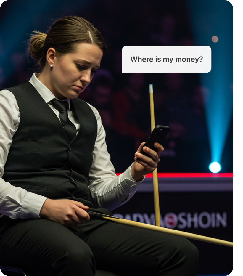 Athlete payment challenges illustration